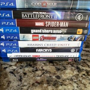 PS4 Game and Blu-ray Collection